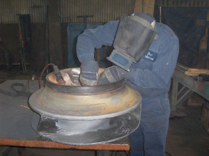 30-inch pump - rebuilding impeller